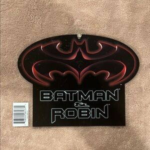 Vintage Batman & Robin Logo Movie Sign